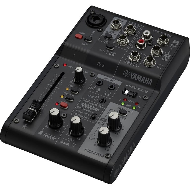 Bàn trộn Mixer Yamaha AG03MK2 / Đen - Ảnh 2