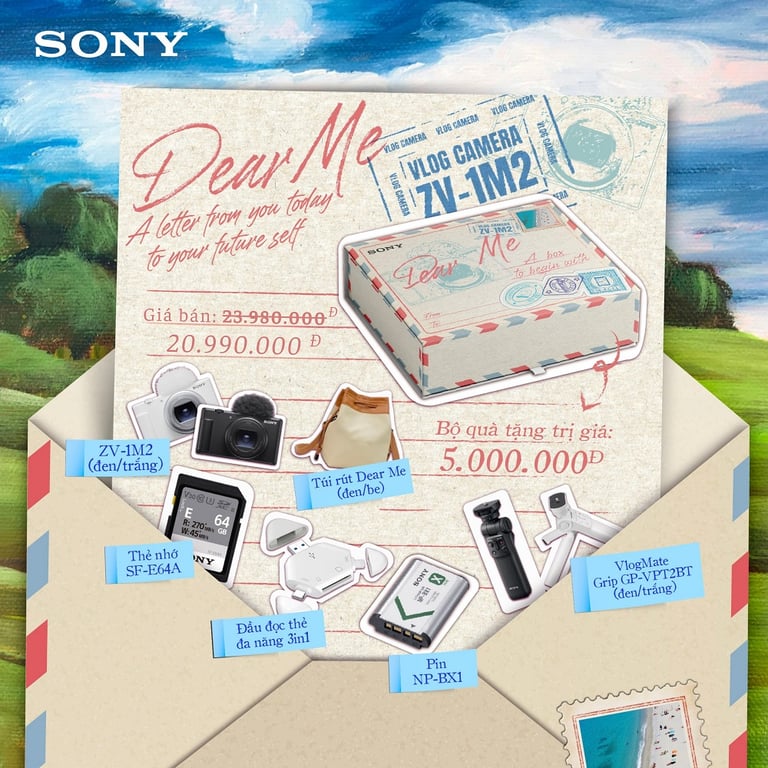 Máy ảnh Sony ZV-1 Mark II Dear Me Edition Trắng