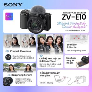 Alternative view of Máy ảnh Sony ZV-E10K / ZV-E10 Kit 16-50mm F3.5-5.6 OSS II