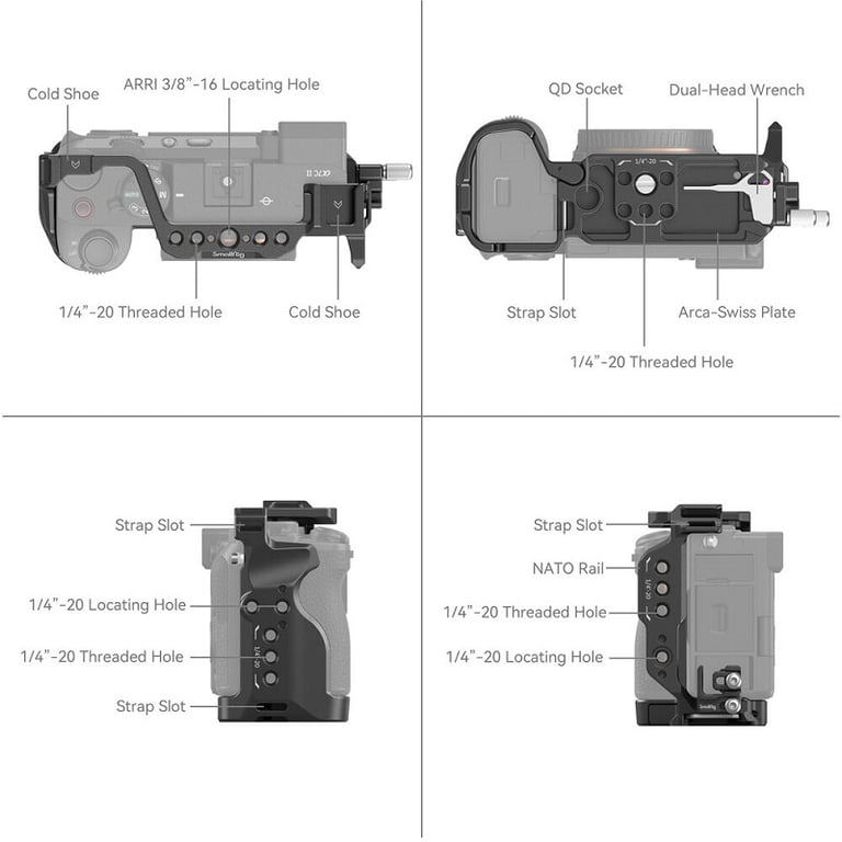 SmallRig Cage for Sony A7CM2 / A7CR 4422 - Ảnh 4