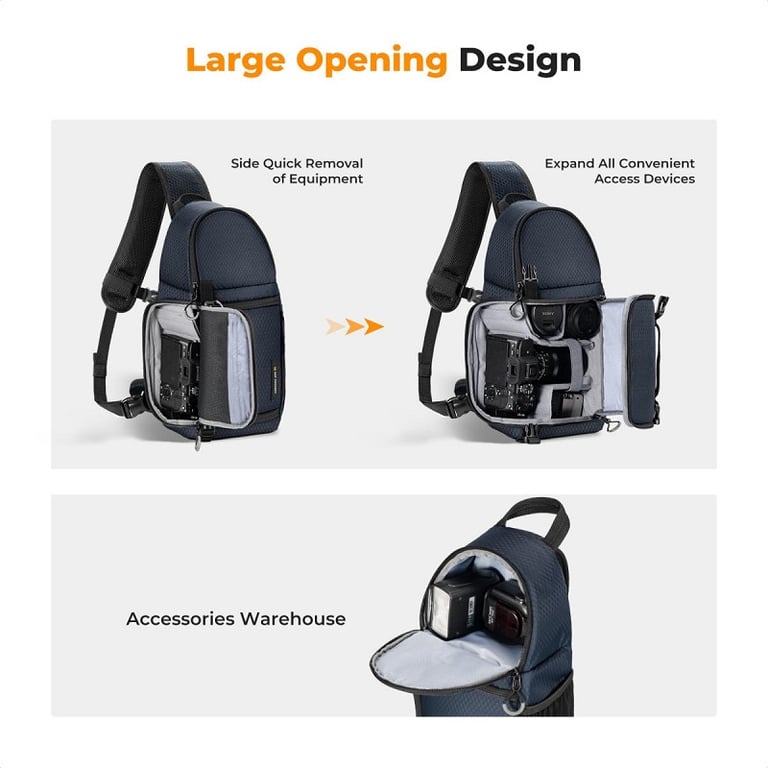 Túi máy ảnh K&F Concept Sling Bag KF13.141V4 - Ảnh 2