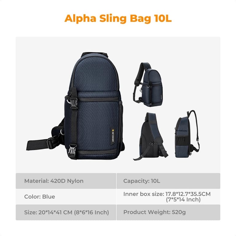 Túi máy ảnh K&F Concept Sling Bag KF13.141V4 - Ảnh 4